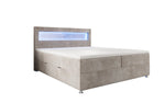Lade das Bild in den Galerie-Viewer, Boxspringbett Relax: Modernes Cord-Bett mit LED, Stauraum & USB-C