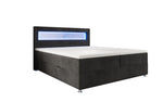 Lade das Bild in den Galerie-Viewer, Boxspringbett Relax: Modernes Cord-Bett mit LED, Stauraum & USB-C
