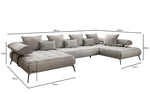 Lade das Bild in den Galerie-Viewer, Luxuriöses Sydney U-Sofa aus Samt mit Elektrischer Schlaffunktion & Stauraum