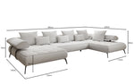 Lade das Bild in den Galerie-Viewer, Luxuriöses Designer U-Sofa Sydney Bouclé – Elektrische Schlaffunktion, Stauraum, Höchster Komfort