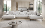 Lade das Bild in den Galerie-Viewer, Luxuriöses Designer U-Sofa Sydney Bouclé – Elektrische Schlaffunktion, Stauraum, Höchster Komfort