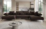 Lade das Bild in den Galerie-Viewer, Luxuriöses Designer U-Sofa Sydney Bouclé – Elektrische Schlaffunktion, Stauraum, Höchster Komfort