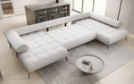 Lade das Bild in den Galerie-Viewer, Luxuriöses Designer U-Sofa Sydney mit elektrischer Schlaffunktion & Bouclé-Stoff