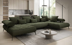 Lade das Bild in den Galerie-Viewer, Luxuriöses Designer U-Sofa Sydney Bouclé – Elektrische Schlaffunktion, Stauraum, Höchster Komfort