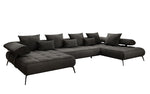 Lade das Bild in den Galerie-Viewer, Luxuriöses Sydney U-Sofa aus Samt mit Elektrischer Schlaffunktion & Stauraum