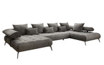 Lade das Bild in den Galerie-Viewer, Luxuriöses Sydney U-Sofa aus Samt mit Elektrischer Schlaffunktion & Stauraum
