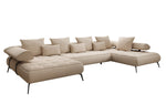 Lade das Bild in den Galerie-Viewer, Luxuriöses Designer U-Sofa Sydney Bouclé – Elektrische Schlaffunktion, Stauraum, Höchster Komfort
