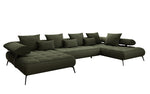 Lade das Bild in den Galerie-Viewer, Luxuriöses Designer U-Sofa Sydney Bouclé – Elektrische Schlaffunktion, Stauraum, Höchster Komfort