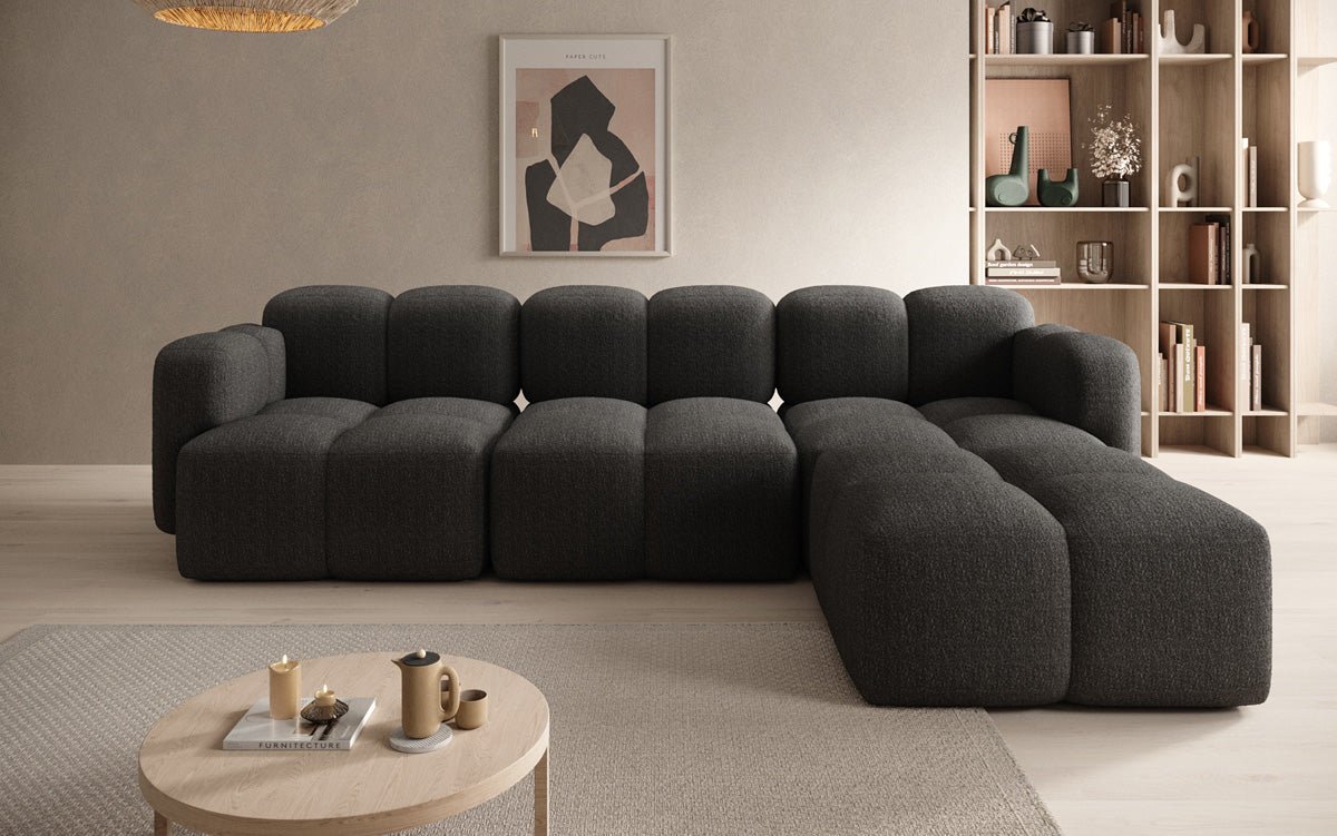 Luxuriöses Designer L-Sofa Celly: Stilvolles Bouclé Ecksofa für Ihr Traum-Wohnzimmer
