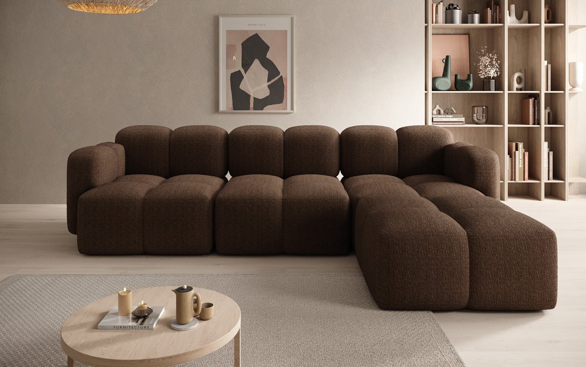 Luxuriöses Designer L-Sofa Celly: Stilvolles Bouclé Ecksofa für Ihr Traum-Wohnzimmer