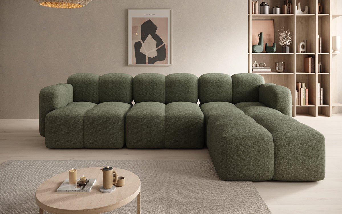 Luxuriöses Designer L-Sofa Celly: Stilvolles Bouclé Ecksofa für Ihr Traum-Wohnzimmer