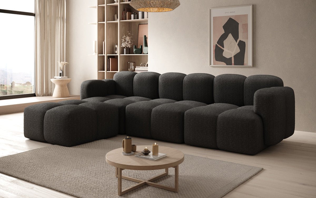 Luxuriöses Designer L-Sofa Celly: Stilvolles Bouclé Ecksofa für Ihr Traum-Wohnzimmer