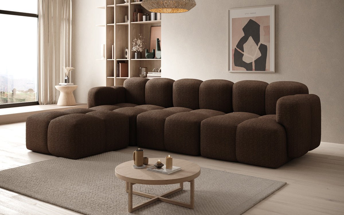 Luxuriöses Designer L-Sofa Celly: Stilvolles Bouclé Ecksofa für Ihr Traum-Wohnzimmer