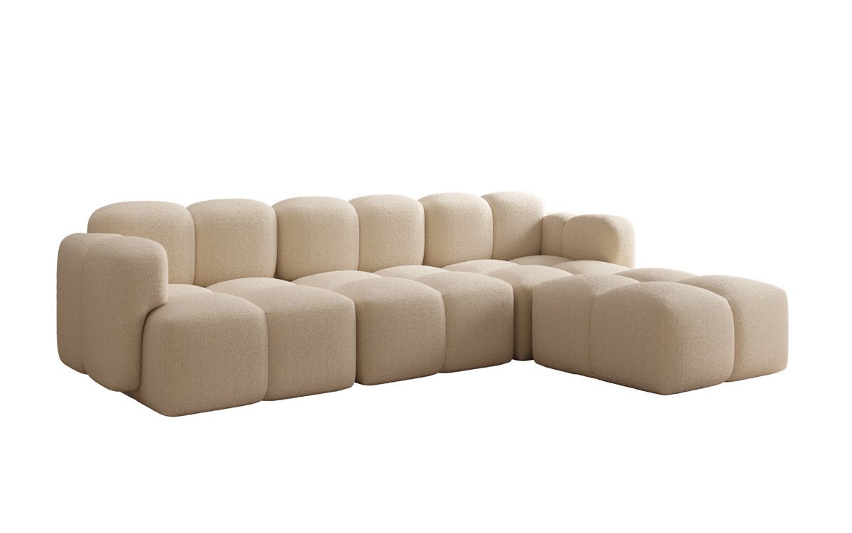 Luxuriöses Designer L-Sofa Celly: Stilvolles Bouclé Ecksofa für Ihr Traum-Wohnzimmer