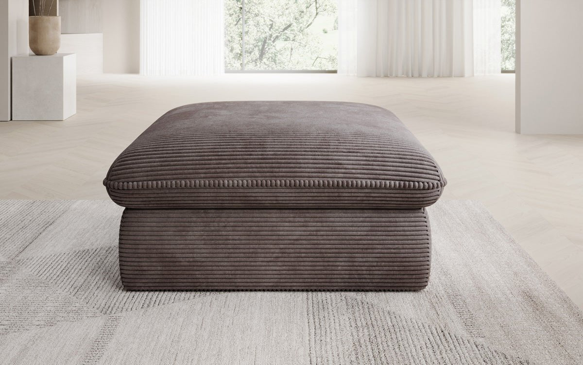 Gemütlicher Kord Beistellhocker Cuddle 90x90cm – Vielseitiger Pouf für Ihr Zuhause