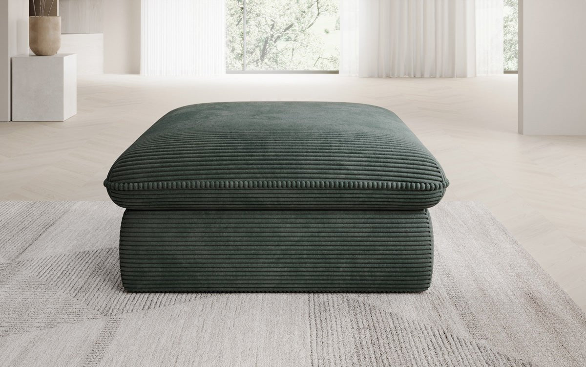 Gemütlicher Kord Beistellhocker Cuddle 90x90cm – Vielseitiger Pouf für Ihr Zuhause