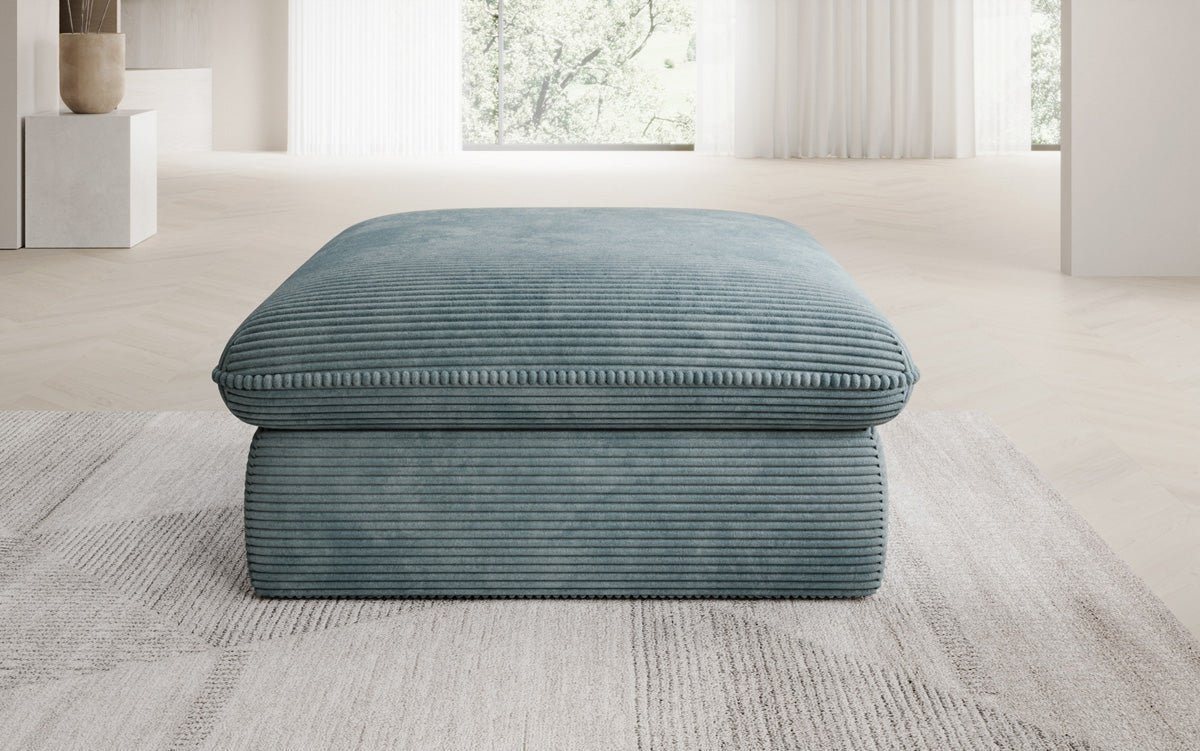 Gemütlicher Kord Beistellhocker Cuddle 90x90cm – Vielseitiger Pouf für Ihr Zuhause
