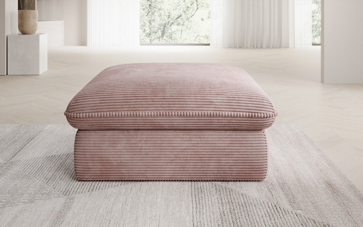 Gemütlicher Kord Beistellhocker Cuddle 90x90cm – Vielseitiger Pouf für Ihr Zuhause