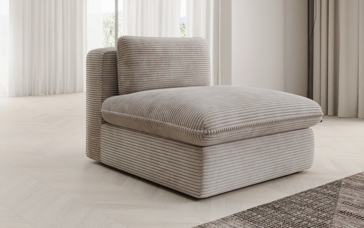 Cuddle Designer Sofa-Sessel: Gemütlicher Cord, Modernes Design für Ihr Wohnzimmer