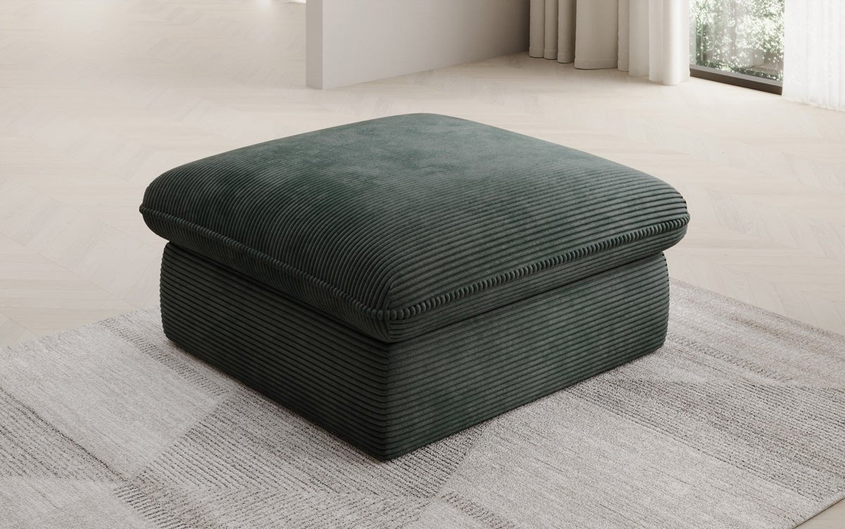 Gemütlicher Kord Beistellhocker Cuddle 90x90cm – Vielseitiger Pouf für Ihr Zuhause