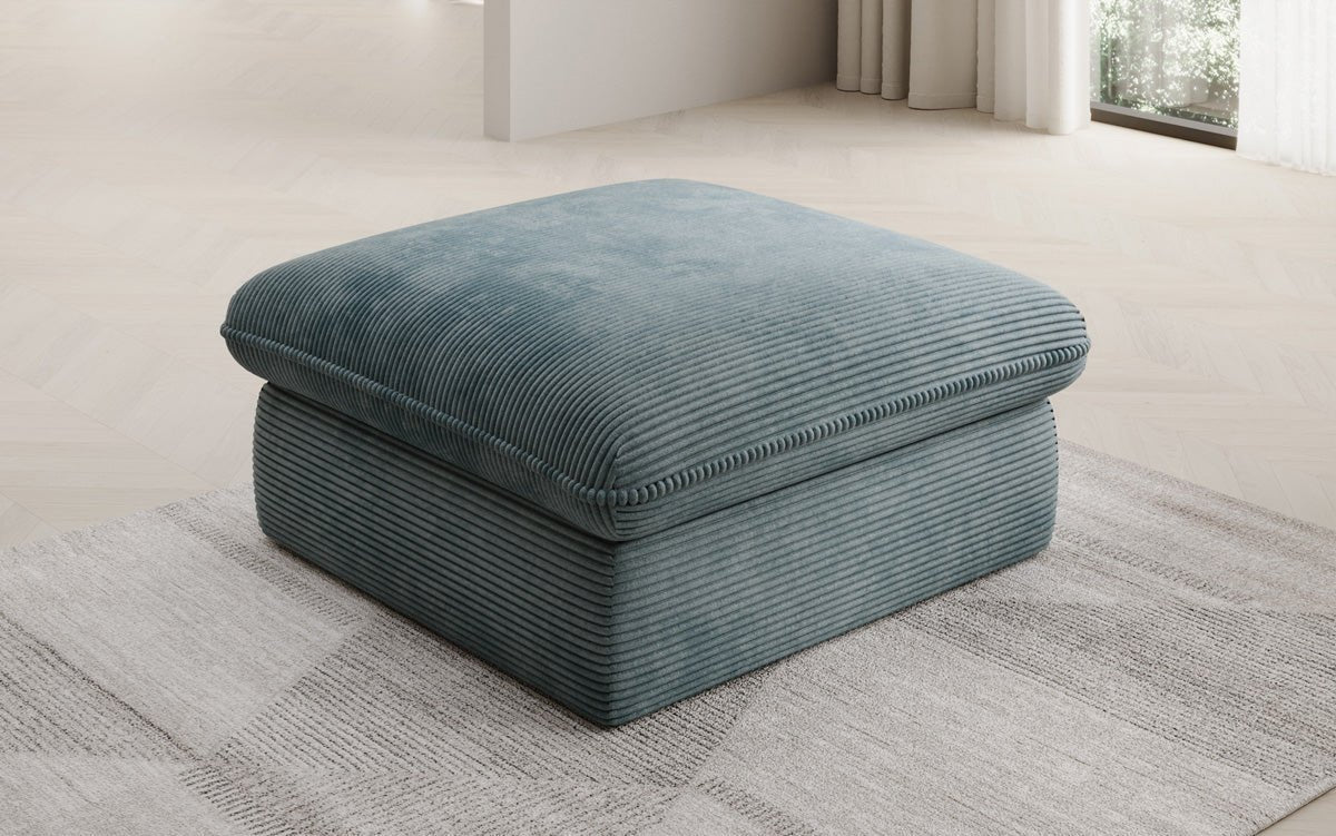 Gemütlicher Kord Beistellhocker Cuddle 90x90cm – Vielseitiger Pouf für Ihr Zuhause