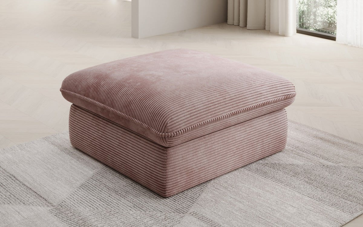 Gemütlicher Kord Beistellhocker Cuddle 90x90cm – Vielseitiger Pouf für Ihr Zuhause