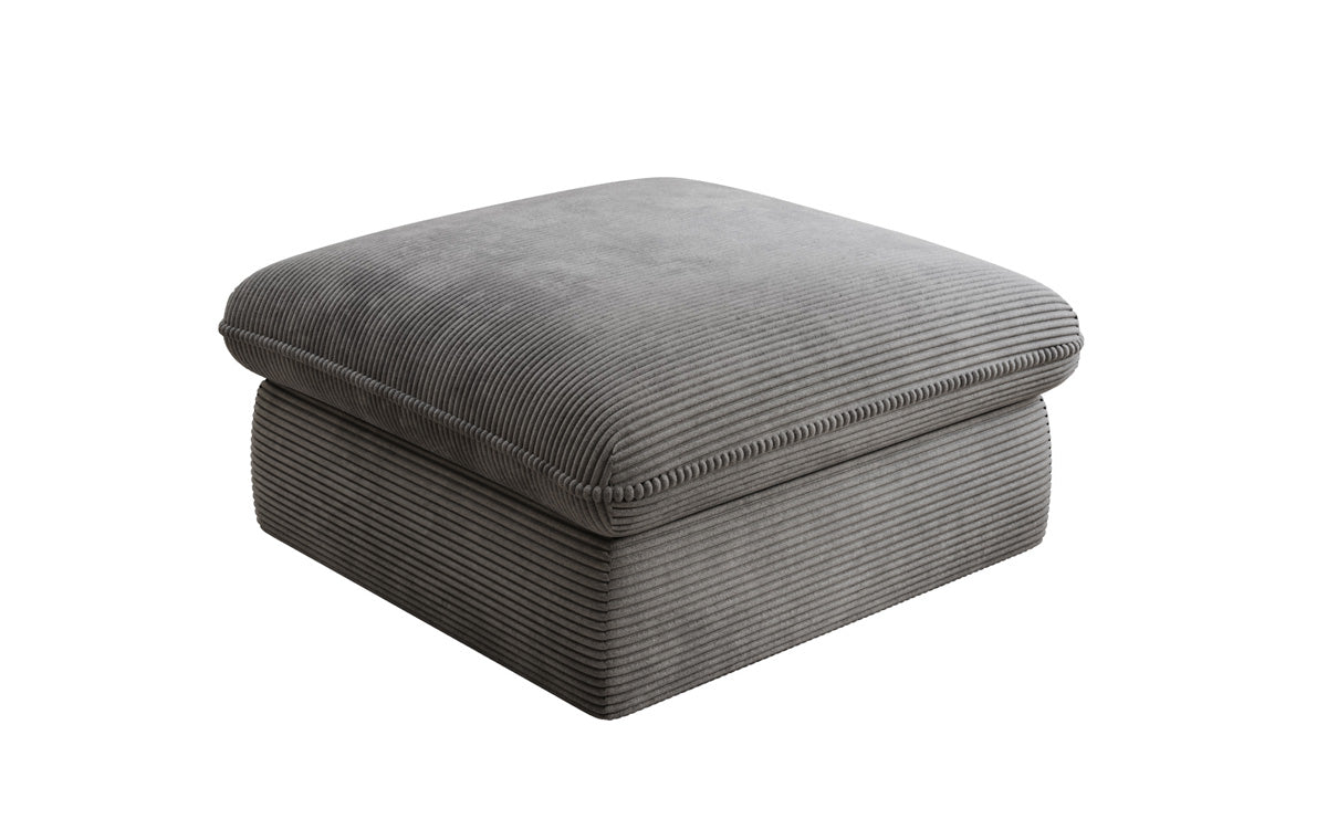 Gemütlicher Kord Beistellhocker Cuddle 90x90cm – Vielseitiger Pouf für Ihr Zuhause