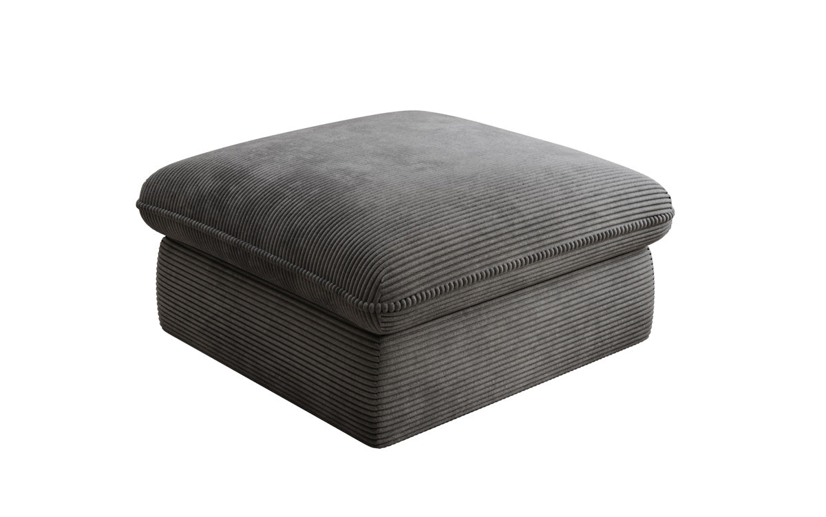 Gemütlicher Kord Beistellhocker Cuddle 90x90cm – Vielseitiger Pouf für Ihr Zuhause