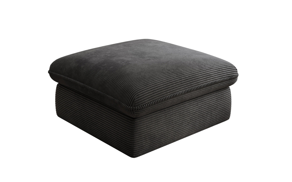 Gemütlicher Kord Beistellhocker Cuddle 90x90cm – Vielseitiger Pouf für Ihr Zuhause