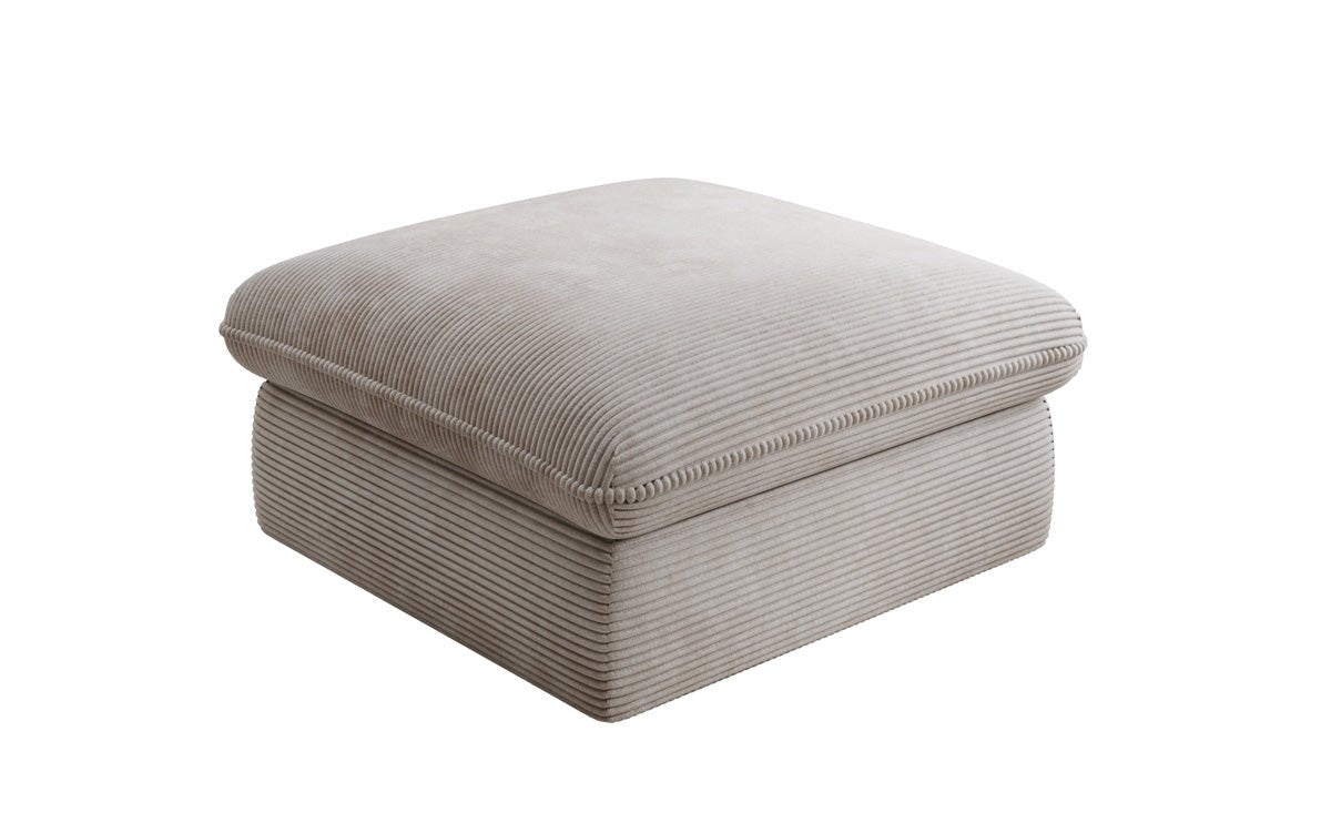Gemütlicher Kord Beistellhocker Cuddle 90x90cm – Vielseitiger Pouf für Ihr Zuhause