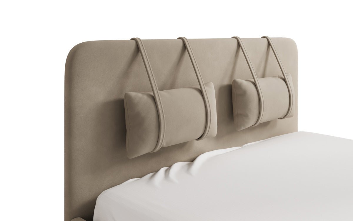 Designer Samt Polsterbett Alma mit Stauraum – Luxus für Ihr Schlafzimmer