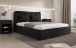 Lade das Bild in den Galerie-Viewer, Designer Samt Polsterbett Alma mit Stauraum – Luxus für Ihr Schlafzimmer