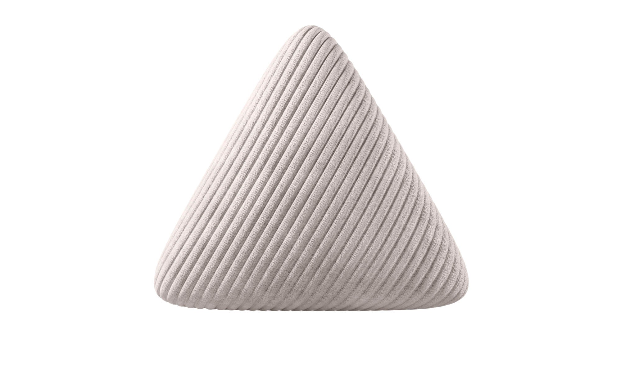 Dreieckiges Cord-Kissen Nook: Stylisches Zierkissen für Sofa, Bett & Wohnakzente