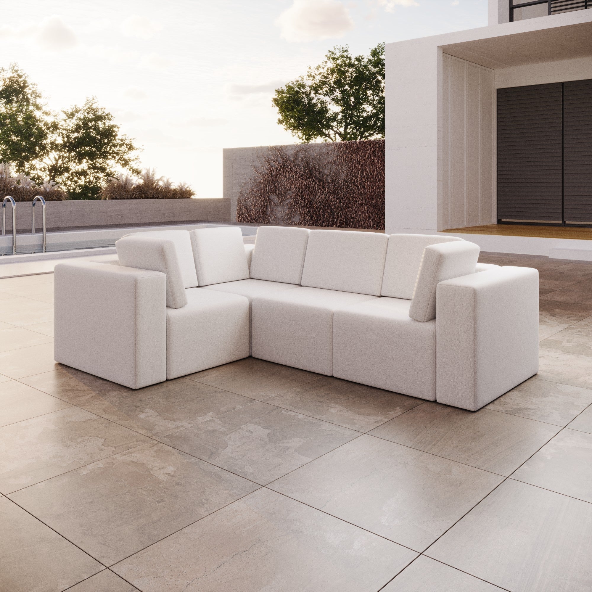 Eden L Gartensofa Ersatzbezug: Wetterfest, Luxuriös, Stilvoll, Perfekt für Draußen