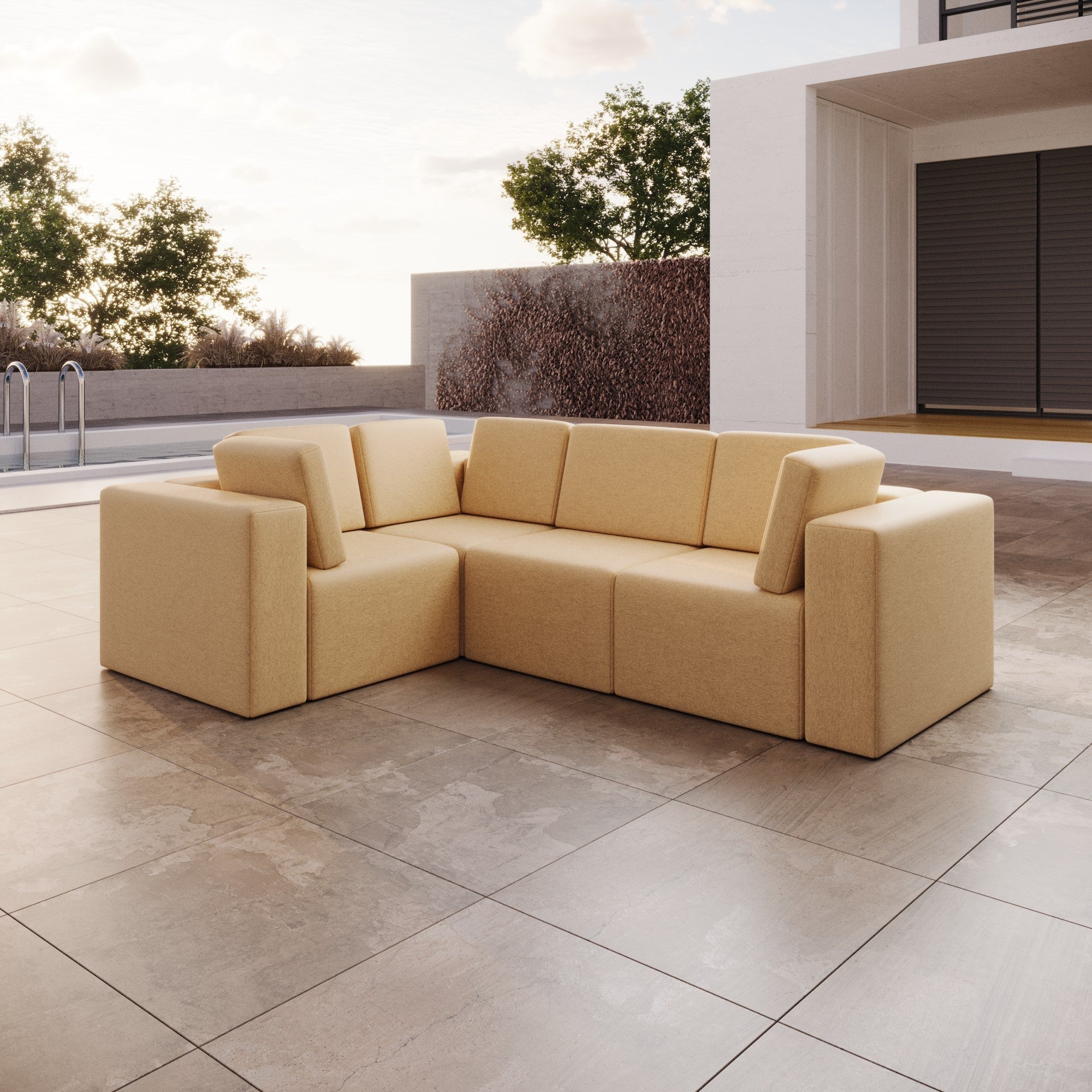 Eden L Gartensofa Ersatzbezug: Wetterfest, Luxuriös, Stilvoll, Perfekt für Draußen