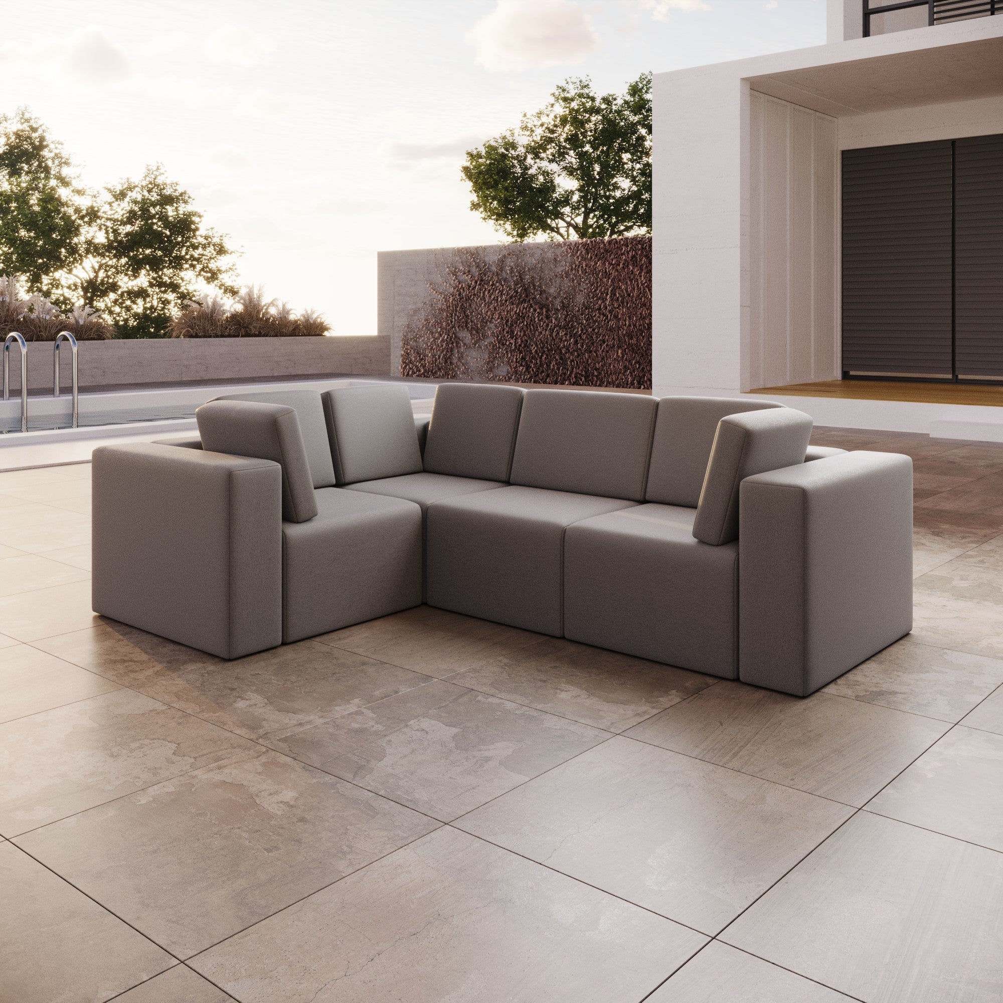 Eden L Gartensofa Ersatzbezug: Wetterfest, Luxuriös, Stilvoll, Perfekt für Draußen