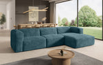 Lade das Bild in den Galerie-Viewer, Luxuriöses Designer Cord Ecksofa Comfy L – Modern, Gemütlich, Vielseitig Wohnzimmer