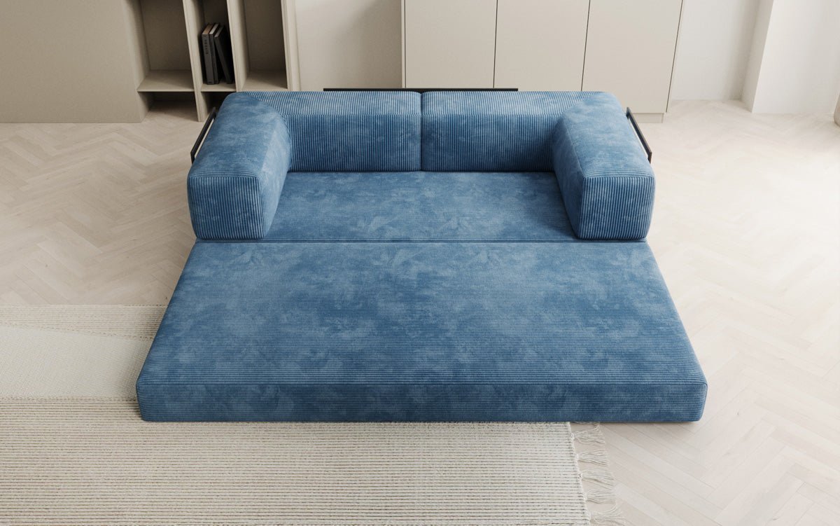 Elegantes, Modernes 3-Sitzer Cordsofa Lazy: Komfort, Schlaffunktion & Praktischer Stauraum