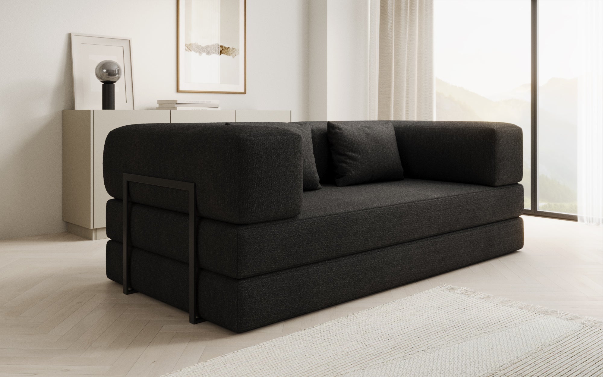 Luxuriöser Bouclé Ersatzbezug für Lazy Sofa – Stilvoller Schutz & Komfort