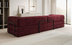 Lade das Bild in den Galerie-Viewer, Luxuriöses XXL Designer Samt Sofa mit Schlaffunktion, Stauraum und Komfort