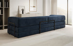 Lade das Bild in den Galerie-Viewer, Luxuriöses XXL Designer Samt Sofa mit Schlaffunktion, Stauraum und Komfort