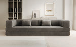 Lade das Bild in den Galerie-Viewer, Luxuriöses XXL Designer Samt Sofa mit Schlaffunktion, Stauraum und Komfort