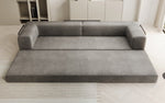 Lade das Bild in den Galerie-Viewer, Luxuriöses XXL Designer Samt Sofa mit Schlaffunktion, Stauraum und Komfort