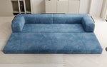 Lade das Bild in den Galerie-Viewer, Designer XXL Cord Sofa 3-Sitzer mit Schlaffunktion und Stauraum – Modern & Gemütlich