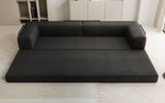 Lade das Bild in den Galerie-Viewer, Luxuriöses XXL Bouclé Designer Sofa mit Schlaf- und Stauraumfunktion