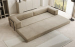 Lade das Bild in den Galerie-Viewer, Luxuriöses XXL Designer Samt Sofa mit Schlaffunktion, Stauraum und Komfort