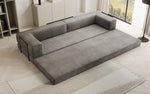 Lade das Bild in den Galerie-Viewer, Luxuriöses XXL Designer Samt Sofa mit Schlaffunktion, Stauraum und Komfort