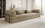 Lade das Bild in den Galerie-Viewer, Luxuriöses XXL Designer Samt Sofa mit Schlaffunktion, Stauraum und Komfort
