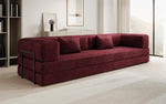 Lade das Bild in den Galerie-Viewer, Luxuriöses XXL Designer Samt Sofa mit Schlaffunktion, Stauraum und Komfort