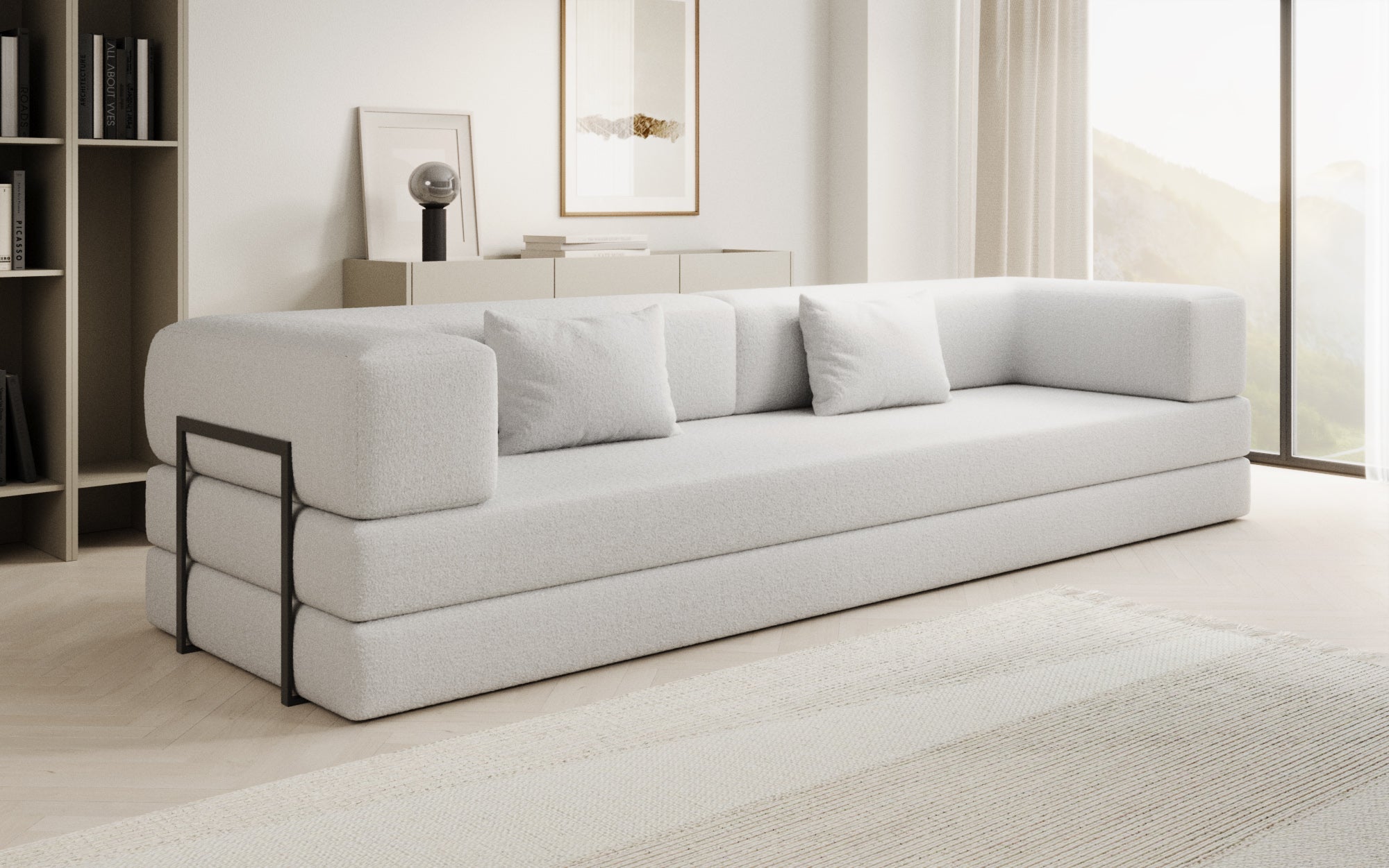 Luxuriöser Bouclé Ersatzbezug für Lazy Sofa – Stilvoller Schutz & Komfort